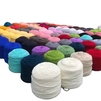 Fil à Tricoter et Crocheter en Gros 100% Acrylique Doux pour Bébé, Laine Tuftée pour Pistolet à Touffeter, Pelote Anti-Boulochage Teinte pour DIY