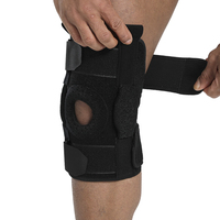 Attelle de genou articulée en néoprène à compression avec protection professionnelle pour le sport et le soulagement de la douleur