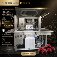 Équipement CE entièrement automatique en SUS304 pour l'enrobage de chocolat pour la production de snacks aux framboises séchées avec option OEM