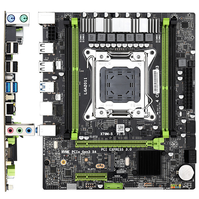 X79M S Lga 2011 Atx Motherboard Intel X79 Chipset Ddr3 Memory Support For Workstation Gaming Server Use