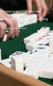 Xách tay hiện đại bằng gỗ <span class=keywords><strong>mahjong</strong></span> bảng cho cắm trại có thể gập lại thiết kế để dễ dàng giải trí và cờ Bạc - Product Image 5