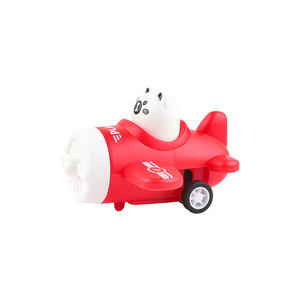 Simpatico piccolo orso Pull-back aereo asilo per bambini Baby Car piccolo regalo all'ingrosso veicolo giocattolo di attrito - Product Image 1