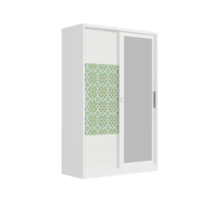 Armoire avec miroir pleine longueur, placard à 3 portes avec tiroir pour le rangement des sous-vêtements - Product Image 3