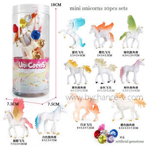 Decoración de dormitorio para niñas pequeñas, estatuas de plástico de unicornio, cuento de hadas, bestia mítica, arcoíris, <span class=keywords><strong>Pegaso</strong></span>, figura de unicornio coleccionable, juguete - Product Image 6