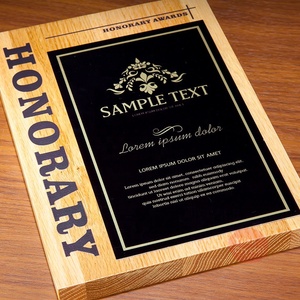 Plaques en bois imprimées de mots en bois haute densité pour souvenirs de certification honorifique, prix - Product Image 3