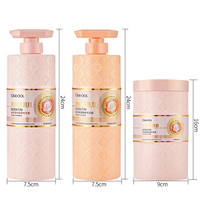Ensemble Shampoing, Après-Shampoing et Gel Douche Anti-Pelliculaire à la Kératine OEM ODM – Soin Capillaire Lissant, Volumisant et Nourrissant