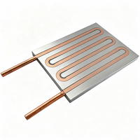 Plaque de refroidissement liquide personnalisée en aluminium et cuivre (refroidie par eau) 152*200*12mm, dissipateur thermique pour l'industrie électronique