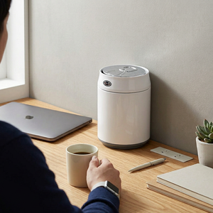 Cubo <span class=keywords><strong>de</strong></span> Basura Inteligente con Sensor para <span class=keywords><strong>Coche</strong></span>, Cubo <span class=keywords><strong>de</strong></span> Basura Automático con Sensor para Escritorio, Mini Cubo <span class=keywords><strong>de</strong></span> Basura Redondo con Sensor <span class=keywords><strong>de</strong></span> 1.5L - Product Image 5