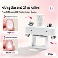 Nouvel Outil Magnétique Rotatif pour Nail Art, Guide Magnétique Puissant pour Gel Effet Œil de Chat et Perles de Verre, Idéal pour Salons