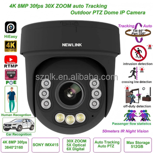 4k 8MP 30x PTZ speed dome IP <span class=keywords><strong>Camera</strong></span> với Sony imx415 cảm biến ánh sáng yếu cho tầm nhìn ban đêm và con người/xe phát hiện - Product Image 3