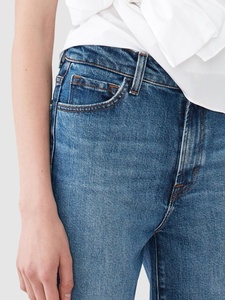 Bleu clair premium taille haute droite pas cher prix de jeans - Product Image 6