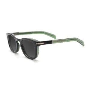 Italian Luxury Thickness Retro Square TAC Polarized Photochromic Acetate Sunglasses For Men For Women
