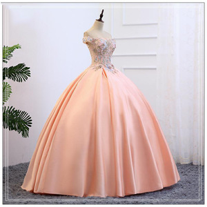 Off The Shoulder Evening Gown Empire Waist Floral Print Sequins Princess Tutu Skirt For Performance Photography - Product Image 1