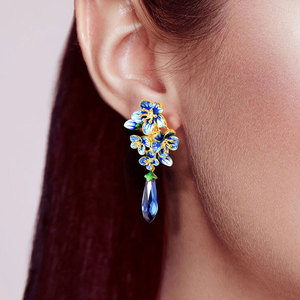 Floral Drop Earrings for Women Simple Daily Wear Ear Accessory Fashion Outfit Jewelry Style - Product Image 2