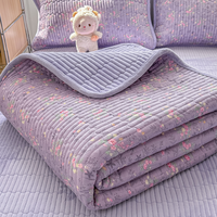 Couette d'hiver moderne et écologique imprimée en coton lavé, fine et confortable, pour la maison et l'hôtel, taille King