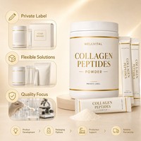 Collagène en poudre pour athlètes, marque privée, nourri à l'herbe, emballage personnalisé, OEM ODM