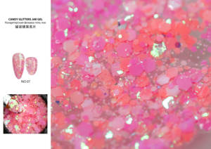 Nouveau Nail Art Beauté UV Gel 15ml Pot Coloré Bonbons Réfléchissant Paillettes Flocons D'été Couleurs Gel Vernis Laque Sequin Gel - Product Image 4