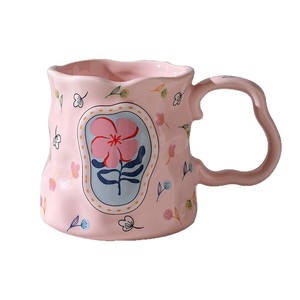 Mug <span class=keywords><strong>à</strong></span> café créatif <span class=keywords><strong>à</strong></span> motif de rose pour les anniversaires, cadeau pour la fête des mères, mug de grande capacité pour <span class=keywords><strong>un</strong></span> usage domestique avec boîte cadeau - Product Image 1