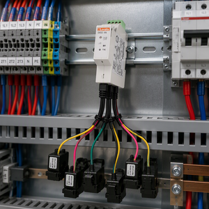 Medidor de Energía Trifásico de Doble Circuito AC Acrel ADL400M-CT-2-D36 con CT Externo Modbus-RTU para Riel DIN en Gabinetes de Distribución - Product Image 2