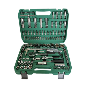 WKC 108pcs Auto Repair Mechanic <b>Tool</b> <b>Set</b> OEM Customizable Steel <b>Hand</b> Trowel Sockets Case Package for Electrical Home Use PL-108 - Product Image 1