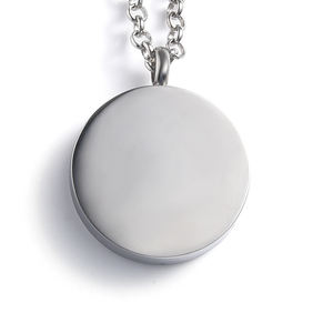 カスタムロゴ卸売フラワーデザインエッセンシャルオイルシルバーアロマセラピーディフューザーネックレス - Product Image 4