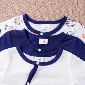 Conjunto de Mameluco de Algodón Orgánico Personalizado al por Mayor para Bebé Recién Nacido de Bambú Tejido Estilo Burbuja Ropa para Bebé - Product Image 3