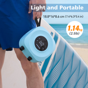 Pompe à <span class=keywords><strong>air</strong></span> électrique rechargeable pour paddle board, mini pompe portable multifonctionnelle pour sports nautiques, max 20 PSI - Product Image 2