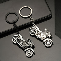 Porte-clés mousqueton en alliage métallique, modèle de moto Harley réaliste et coloré, impression numérique - Petit cadeau pour clés, transfrontalier