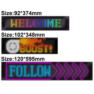 Cusomik המכונית העין של שטן גמיש הוביל לוח מטריקס שליטה Bluetooth שליטה עבור חלון פרסום מסך צבעוני - Product Image 2