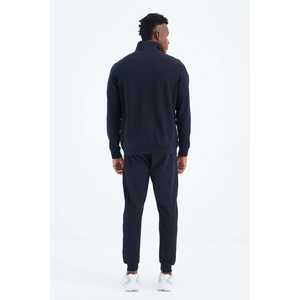 Ensemble de survêtement bleu marine pour homme Igor, coupe standard, décontracté, respirant, tissu 340g - Product Image 1