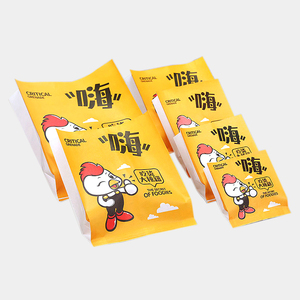 Custom Olie Proof Fast Food Verpakking Gebakken Kip Papieren Zak Voor Gefrituurde Voedsel Groothandel