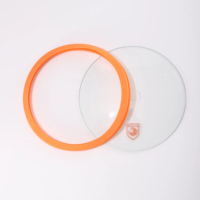 Couvercles universels multi-tailles en verre trempé et silicone pour casseroles, poêles et sauteuses - Écologiques et résistants au four