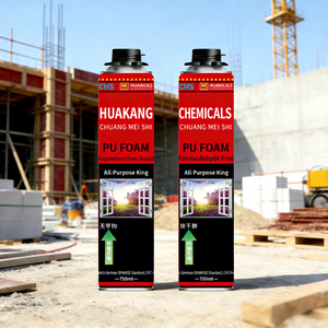 CHUANG <span class=keywords><strong>MEI</strong></span> <span class=keywords><strong>SHI</strong></span> A22 750ml Mousse polyuréthane multifonctionnelle pour l'emballage, la construction, le travail du bois, adhésif UV, scellant - Product Image 1