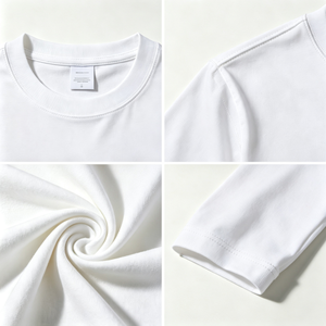 Wholesale OEM Custom 100% Cotton Soft Oversized Ribbed Crew Neck Men <b>Tshirt</b> Custom Graphic for Trendy Style Blank T Shirt - Product Image 2