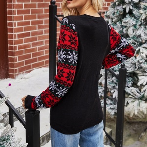 <span class=keywords><strong>Pull</strong></span> <span class=keywords><strong>de</strong></span> Noël en tricot avec sequins et broderie Père Noël pour <span class=keywords><strong>femme</strong></span>, idéal pour les fêtes - Product Image 2
