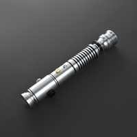 Pedang Cahaya Nexussabers Anakin AOTC, Gagang Logam untuk Duel Berat, Ayunan Halus, Pedang Katana Force, Mainan Cosplay JEDI yang Menyala