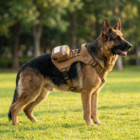 Harnais tactique pour chien de grande taille, style nouveau, résistant, avec sac à dos pour la randonnée