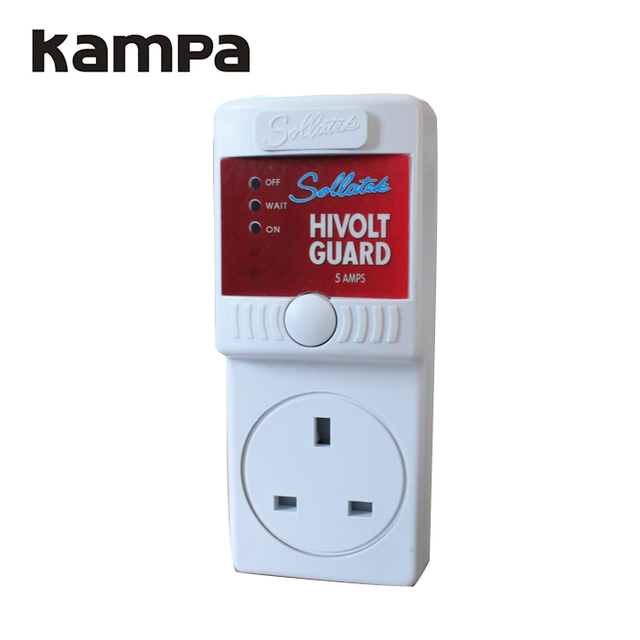 Kampa HIVOLT GUARD 5A 230V Refrigerator High Voltage Protector UK Plug