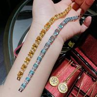 Bracelets tendance pour femmes, cadeau de mode, pierres de cristal de qualité supérieure, design de couleur unique, accessoires tendance, directement de l'usine