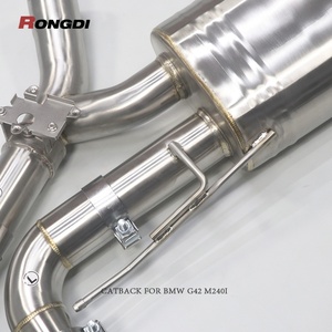 OEM Valved Exhaust System for BMW M240 M240i G42 B58 3.0T 2017-2024 Valvetronic Exhaust Pipes - Product Image 5