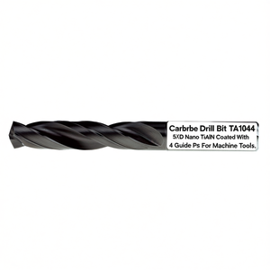 Foret en carbure TA1044 5xD Nano TiAlN avec revêtement nano TiAlN et 4 plaquettes de guidage pour machines-outils - Product Image 2