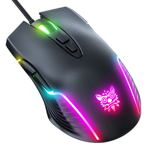 Ratón para Juegos Onikuma Ergonómico <span class=keywords><strong>CW905</strong></span> RGB con Cable USB Mini para Diestros, 7 Botones, 6 Niveles, 6400 DPI, en Stock - Product Image 1