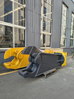 Cisaille de démolition hydraulique rotative robuste en forme d'aigle pour excavatrice, modèle Monde Factory Eagle Shear pour métaux ferrailleux