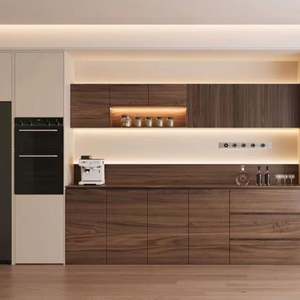 ตู้เก็บช้อนส้อมไม้ดีไซน์ทันสมัย น้ำหนักเบา หรูหรา สวยงาม ใช้งานได้จริง พร้อมดีไซน์แบบแฮนด์ฟรี สำหรับห้องนั่งเล่น - Product Image 3