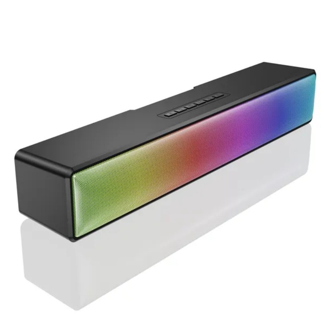 LED RGB Soundbar Subwoofer PC TV Altavoces Profesional Wireless Music Boombox Stereo Bluetooth Speaker