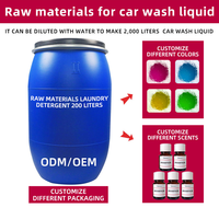 NIKELIANH Prix d'usine 200L Liquide de lavage de voiture hautement concentré avec cire - Nettoyage en profondeur, brillance, polissage bleu/rose ODM/OEM personnalisable