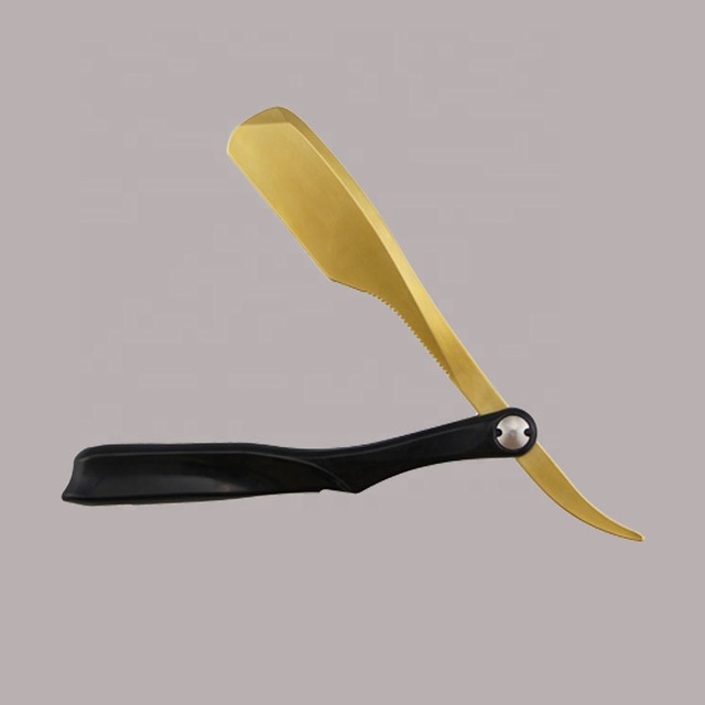 Beard Shaving Barber Razor with Electroplating Rotatable Design Plastic & Zinc Alloy for Men