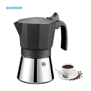 SHARDOR evde kolayca lezzetli kahve yapmak Espresso Pot Stovetop Espresso makinesi kamp cezve