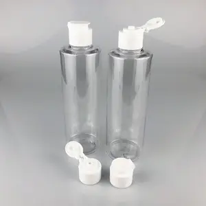 White Flip Top Cap 250ml Shampoo PET Bottle