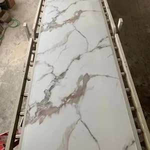 Factory Price Flexible 4*8ft Pvc Wall Panel / Pvc Marble Uv Sheet Price